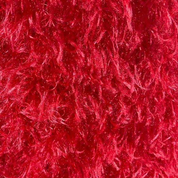 Unbranded Women's Fuzzy Neck Scarf Infinity Red 60" long - Picture 3 of 3